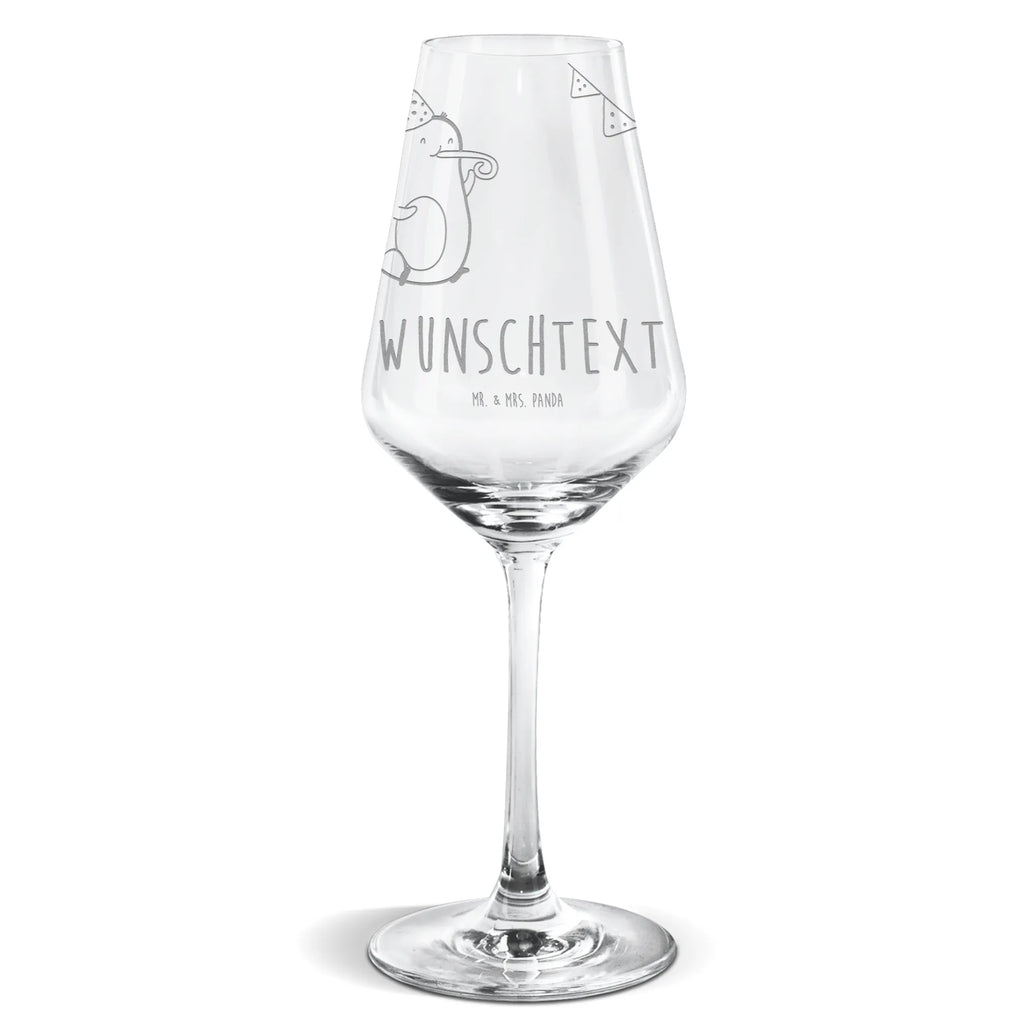 Personalized White Wine Glass avocado party time avocado, vegetables