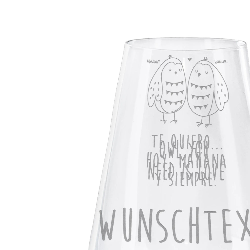 Personalized White Wine Glass owls Love owl, forest animal, bird, nocturnal, gift ideas, birthday present, illustrated, funny, romantic gift, owl decor, Owl, Wedding saying, All you need is love, Love saying, Girlfriend gift, Pun funny, Love, Owl decoration, Friend