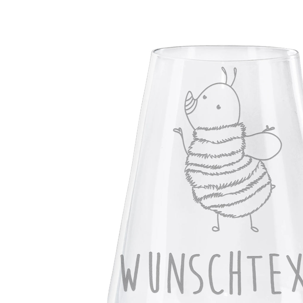 Personalized White Wine Glass bumblebee fluffy small animals, cute, funny, cute animal motives, hand drawn, small world, funny sayings, good mood, happy, gifts, gift ideas, special gifts, animal lover, card, Flower, Bumblebee, Bee, Fluffy, Nature