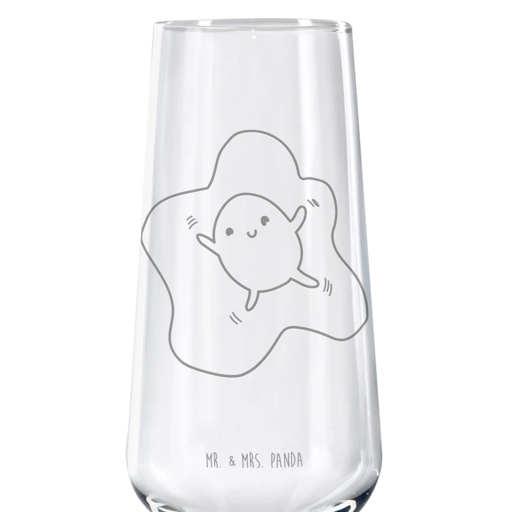 Sparkling wine glass Fried egg egg small animals, cute, funny, cute animal motives, hand drawn, small world, funny sayings, good mood, happy, gifts, gift ideas, special gifts, animal lover, card, day, love, nice, Egg, fried egg