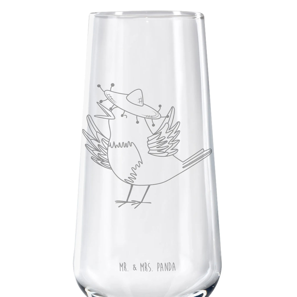 Sparkling wine glass Crow sombrero small animals, cute, funny, cute animal motives, hand drawn, small world, funny sayings, good mood, happy, gifts, gift ideas, special gifts, animal lover, card, Bird, Happiness Saying, Be happy, Motivation, Magpie, Raven, Birds, Saying positive