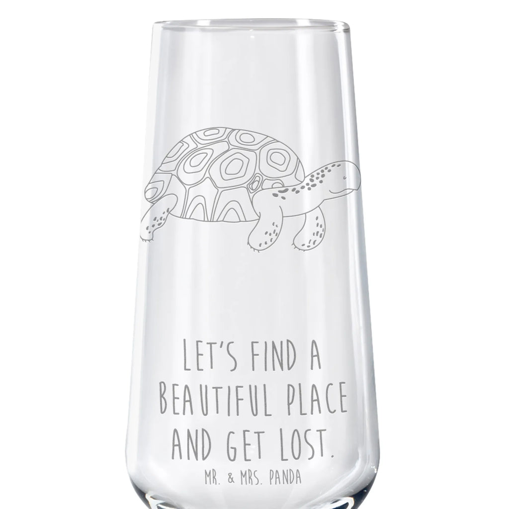 kieliszek do sektu Żółw maszerować Zwierzeta morskie, Morze, Wakacje