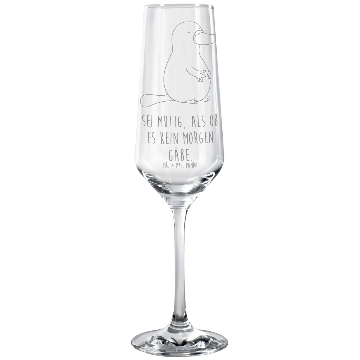 Sektglas Schnabeltier Mut Sektglas graviert, dekorglas, Sektglas, Schaumweinglas, Sektglas mit Gravur, graviertes sektglas, Kelchglas, Trinkglas, Sektflöte, Geschenkglas, Sektkelch, Glas, Proseccoglas, Champagnerglas, Flute Glas, Meer, Urlaub, Meerestiere, Lebensweisheit, Schnabeltiere, Neuanfang, Schnabeltier, Mut, Raodtrip, Neustart, Motivation, Büro, Arbeit, mutig, Training, Weltreise
