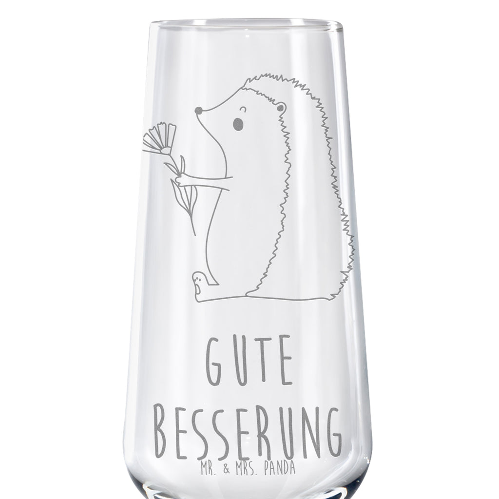 Sparkling wine glass Hedgehog Flower small animals, cute, funny, cute animal motives, hand drawn, small world, funny sayings, good mood, happy, gifts, gift ideas, special gifts, animal lover, card, illness, recovery wishes, visit, hedgehog, sick, hospital, get well soon