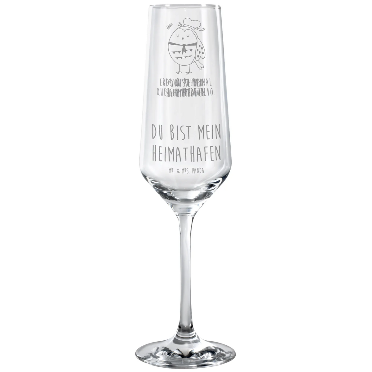 Sparkling wine glass Owl sailor Sektkelch, Schaumweinglas, graviertes sektglas, Geschenkglas, Champagnerglas, Sektglas mit Gravur, Sektglas, Trinkglas, Kelchglas, Proseccoglas, dekorglas, Sektflöte, Glas, Sektglas graviert, Flute Glas, Eule, Eule Deko, Matrose, Seefahrer, Hochzeitstag Geschenk, Owl, Freundin, Heimathafen, Ehe, Eule Spruch, Wortspiel Lustig