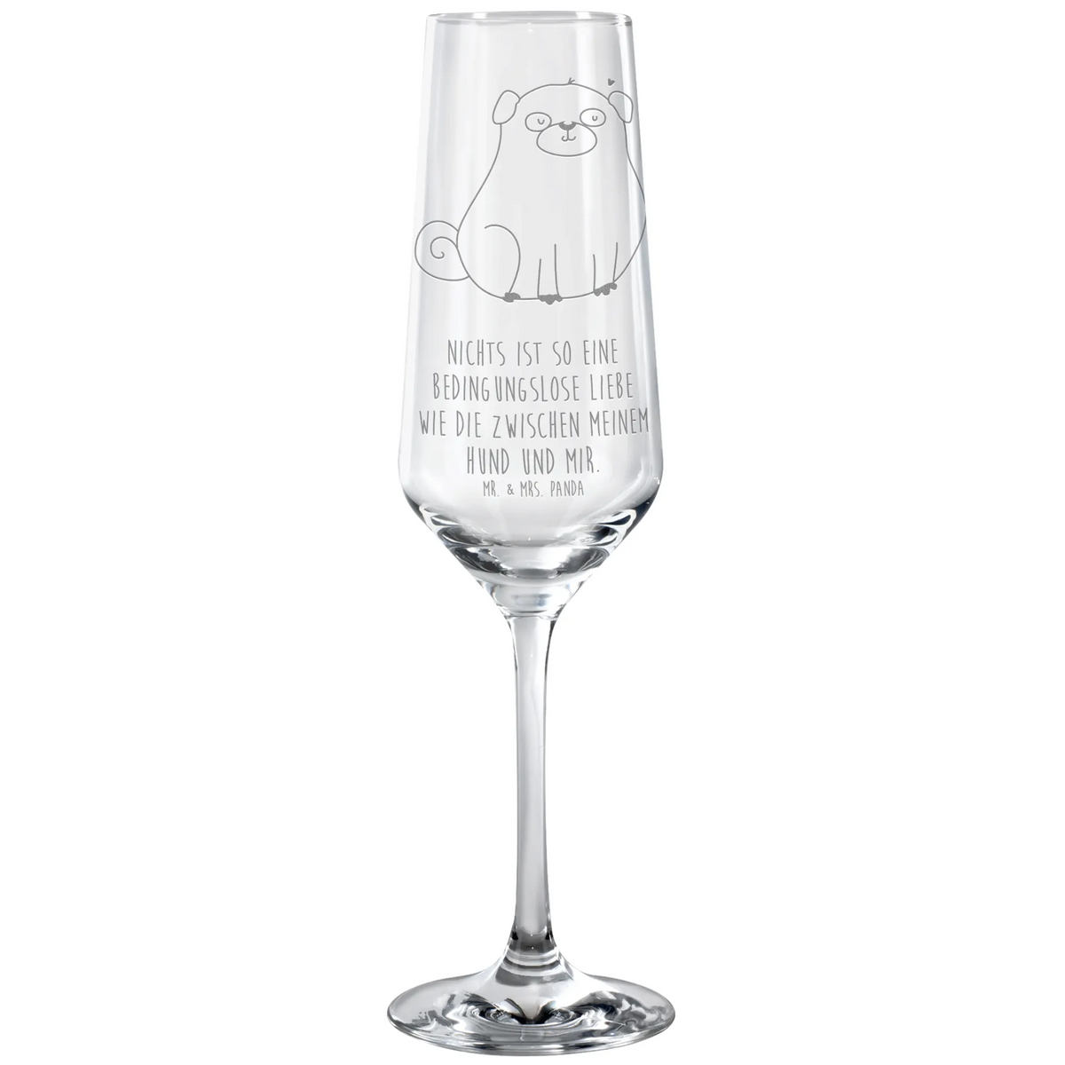 Sektglas Mops Sektglas graviert, Flute Glas, Geschenkglas, Trinkglas, Champagnerglas, Sektflöte, Kelchglas, Sektkelch, dekorglas, graviertes sektglas, Schaumweinglas, Glas, Sektglas, Proseccoglas, Sektglas mit Gravur, Hund, Hunderasse, Hundebesitzer, Hundemotiv, Haustier, Tierliebhaber, Sprüche, Mops, Hundeliebe, Liebe