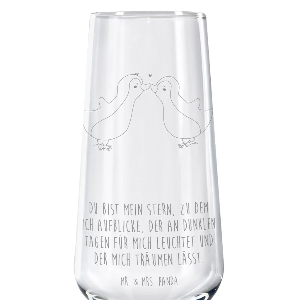 kieliszek do sektu Pingwin Miłość Miłość, partner, przyjaciel, przyjaciółka, mąż, żona, wesele, zaręczyny, prośba o rękę, prezent miłosny, rocznica, dzień ślubu