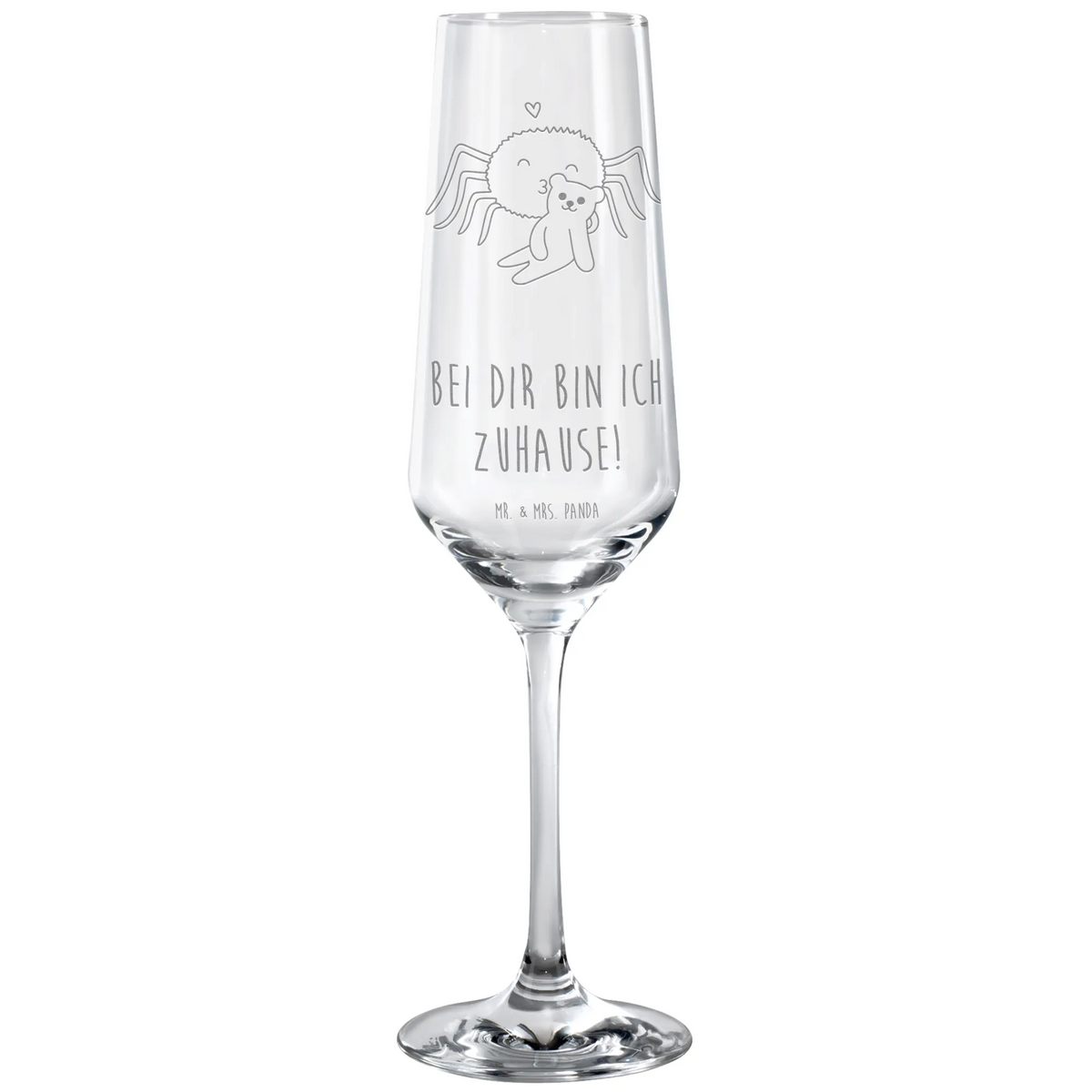 Sektglas Spinne Agathe Teddy