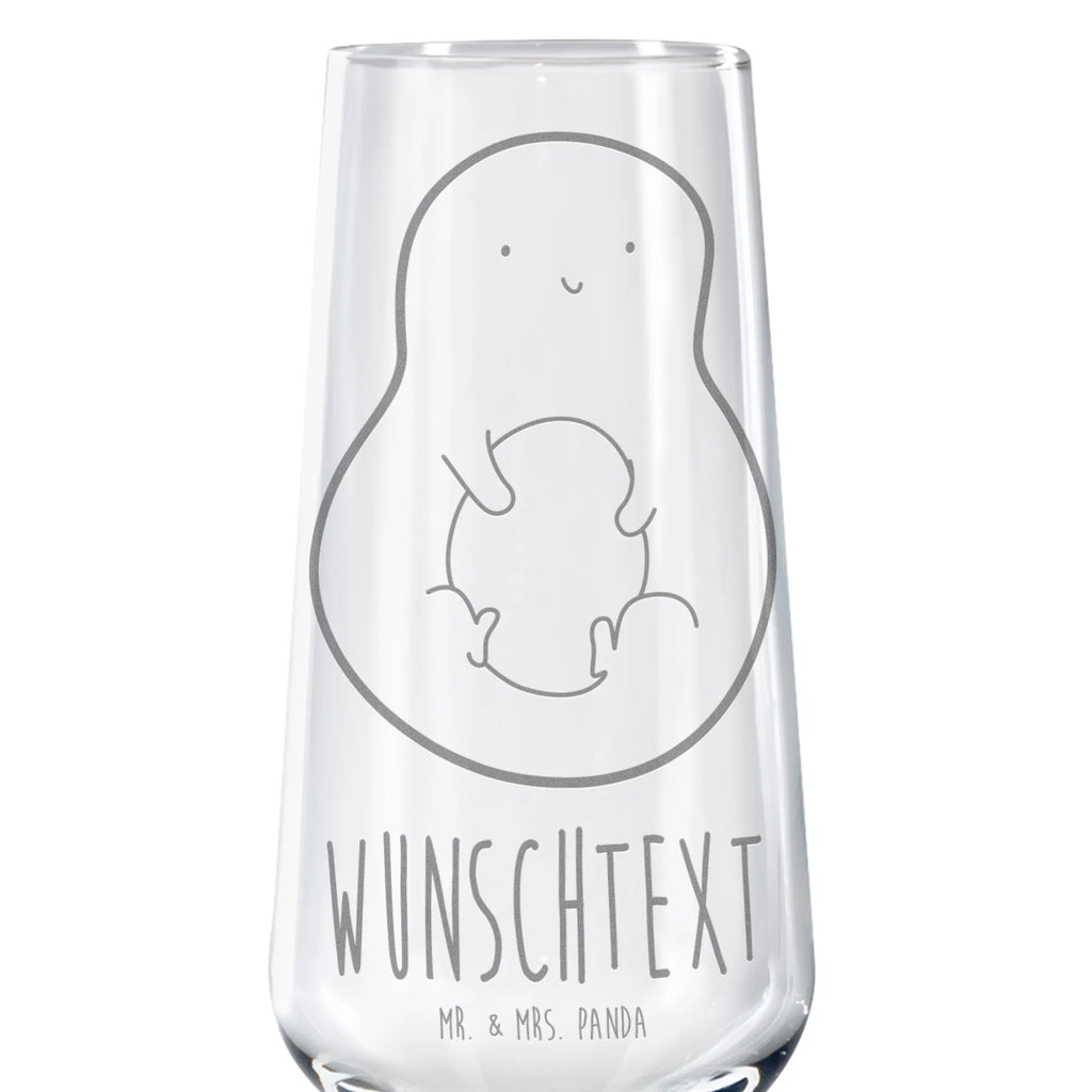 Personalized Sparkling Wine Glass avocado core avocado, vegetables, plant, saying life, avocado seed, seed