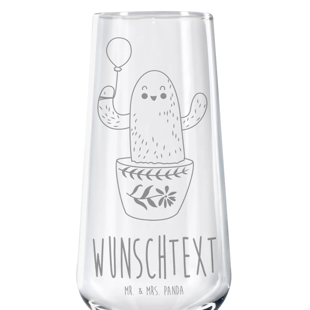 Spersonalizowany kieliszek do szampana Kaktus balon Kaktus, Kaktusy