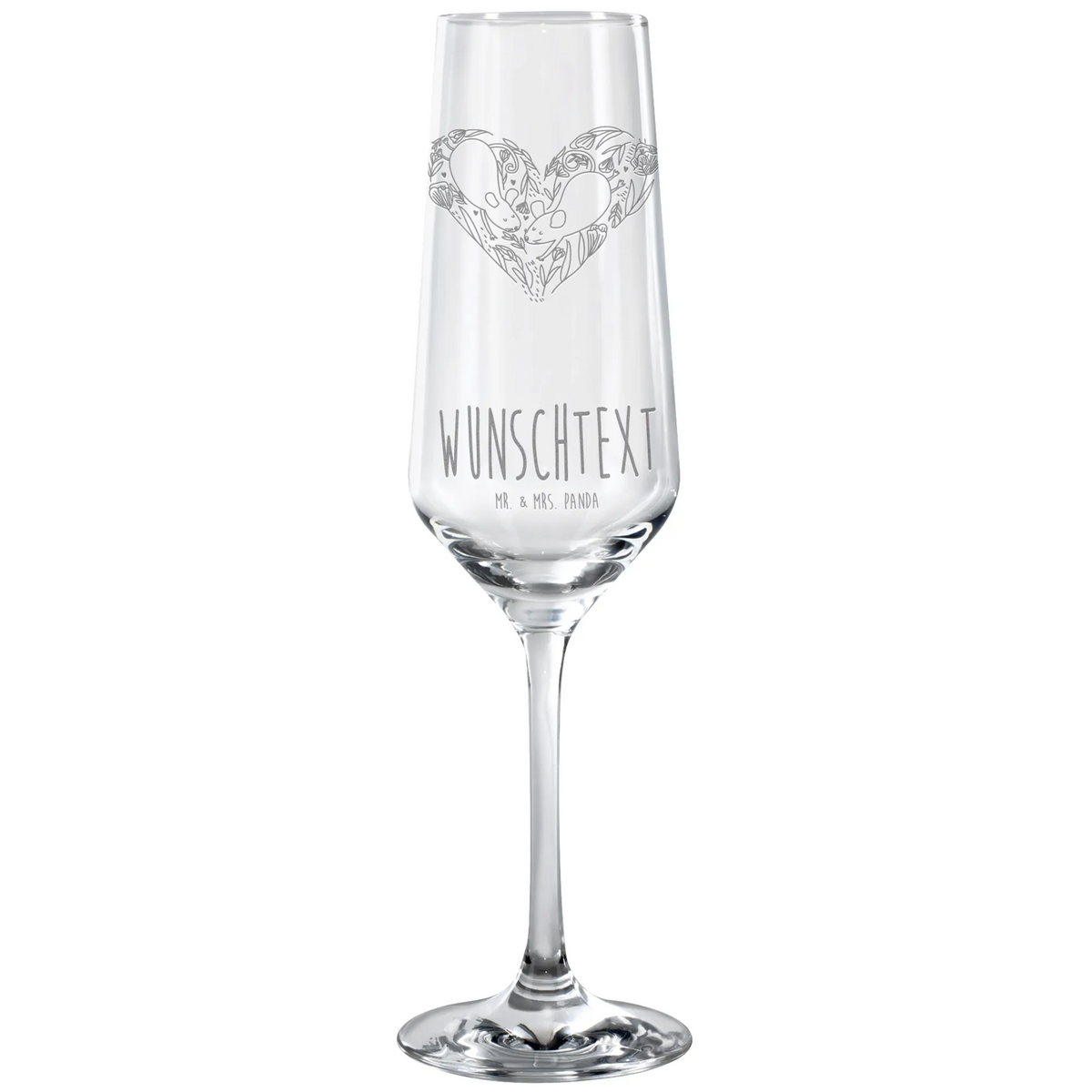 Personalized Sparkling Wine Glass Mice heart Love, Loving, Two, Together, Marriage, Engagement, Proposal of marriage, Love gift, gift for her, gift for him, anniversary gift, togetherness, love, engagement, wedding, proof of love, gift for two, favourite person, mouse, mice, love message, anniversary, love gift