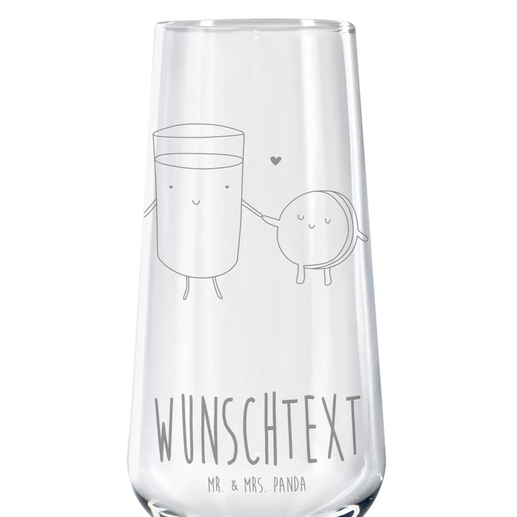 Spersonalizowany kieliszek do szampana mleko ciastko Motywy zwierzęce, dobra energia, zabawne powiedzonka, zwierzęta