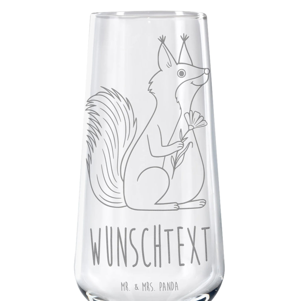 Personalized Sparkling Wine Glass Squirrel flower small animals, cute, funny, cute animal motives, hand drawn, small world, funny sayings, good mood, happy, gifts, gift ideas, special gifts, animal lover, card, motivation sayings, motivation pictures, fun, happy saying, Squirrel, saying decoration, squirrel, positive saying, laughter