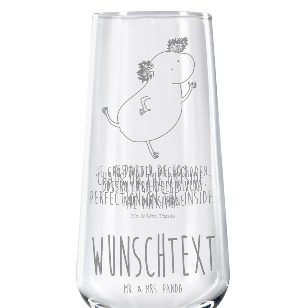 Personalized Sparkling Wine Glass axolotl Dance Axolotl, Axelotl, marine animals, Mexican walking fish, salamander, crazy, tailfish, stars, amphibians, axolot, girlfriend, roof damage, best friend