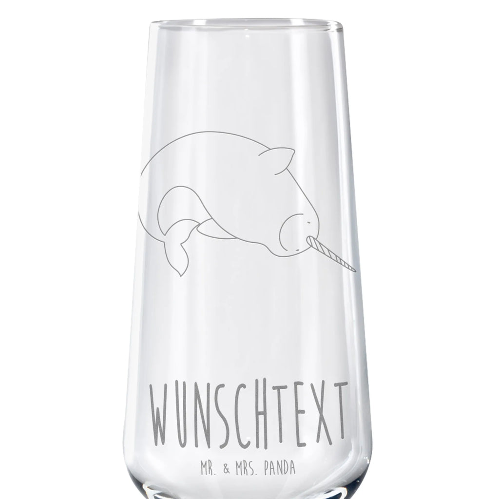 Personalized Sparkling Wine Glass Narwhal Seafood, aquatic animals, ocean, sea, fish, shells, corals, reef, whale, narwhal, sea urchin, lobster, platypus, turtle, manatee, crocodile, orca, shrimp, gifts for seafood lovers, water world, underwater animals, underwater world, vacation, deep sea, seafood fans, gift ideas, seafood decoration, seafood posters, Narwhal, cleaning, cleaning up, nursery, housewife, bachelorette