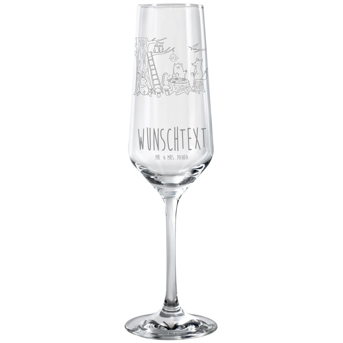 Personalisiertes Sektglas Waldtiere Picknick Sektglas personalisieren, Champagnerglas mit Gravur, Design-Sektglas Mit Gravur, graviertes sektglas, Champagnerglas Gravur, Champagnerglas Mit Namensgravur, Personalisiertes Champagnerglas, Sektglas gravieren lassen, personalisiertes Sektglas, Sektglas personalisiert, Sektglas Mit Namen, Dekoratives Sektglas Mit Wunschnamen, Sektglas mit Gravur, Lustige Sprüche, Tiere, Tiermotive, Gute Laune, Picknick, Igel, Hase, Fuchs, Wald, Waldtiere, Maus, Eichhörnchen