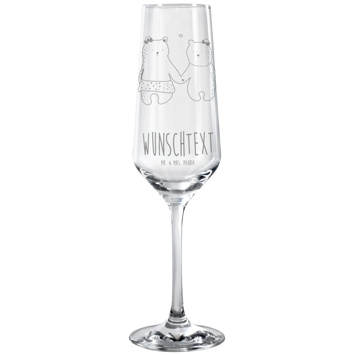 Personalized Sparkling Wine Glass bear Girlfriend bear, teddy, teddy bear, cuddly toy, bear girlfriend best friend love proof of love loves buddy buddy