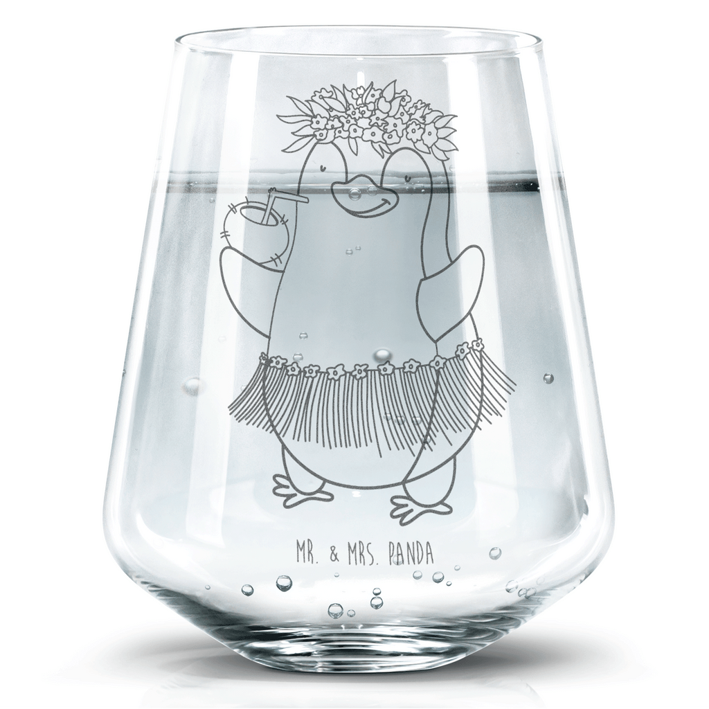Trinkglas Pinguin Kokosnuss Trinkglas, Trinkglas mit Gravur, Wasserglas, Spülmaschinenfeste Trinkglser, Pinguin, Aloha, Hawaii, Urlaub, Kokosnuss, Pinguine
