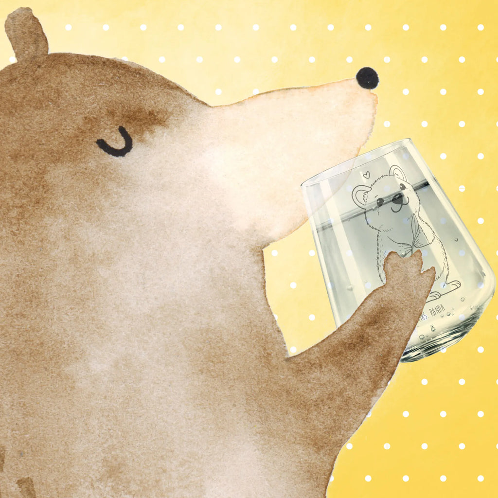 Drinking glass Quokka Happy small animals, cute, funny, cute animal motives, hand drawn, small world, funny sayings, good mood, happy, gifts, gift ideas, special gifts, animal lover, card