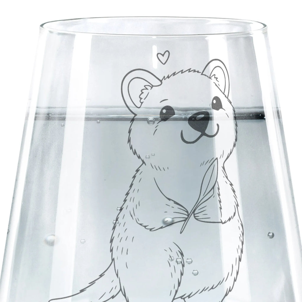 Drinking glass Quokka Happy small animals, cute, funny, cute animal motives, hand drawn, small world, funny sayings, good mood, happy, gifts, gift ideas, special gifts, animal lover, card