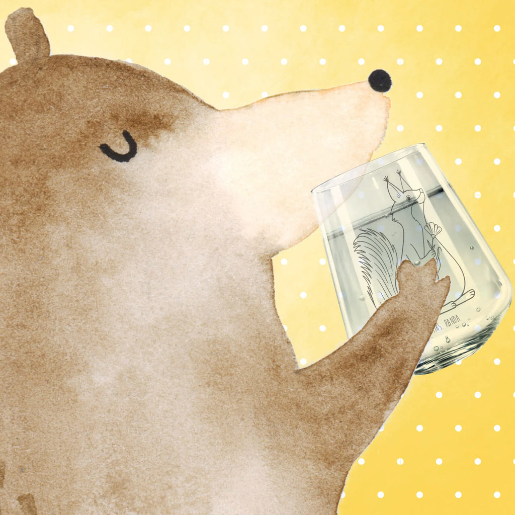 Drinking glass Squirrel flower small animals, cute, funny, cute animal motives, hand drawn, small world, funny sayings, good mood, happy, gifts, gift ideas, special gifts, animal lover, card, happy saying, saying decoration, positive saying, motivation sayings, motivation pictures, Squirrel, fun, squirrel, laughter