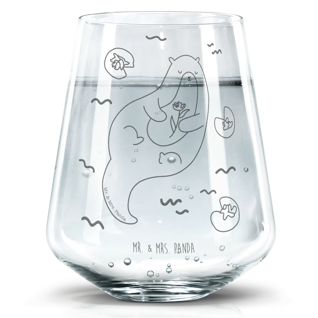 Drinking glass otter Water Lily otter, marten, sea otter, European otter, water mammal, aquatic animal, baby otter, predator, water, otter gifts, animal lover, gift ideas for animal lovers, animal, mammal, water animal, gifts for people in love