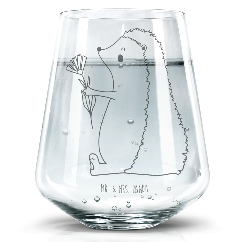 Drinking glass Hedgehog Flower small animals, cute, funny, cute animal motives, hand drawn, small world, funny sayings, good mood, happy, gifts, gift ideas, special gifts, animal lover, card, illness, get well soon, sick, visit, hedgehog, hospital, recovery wishes