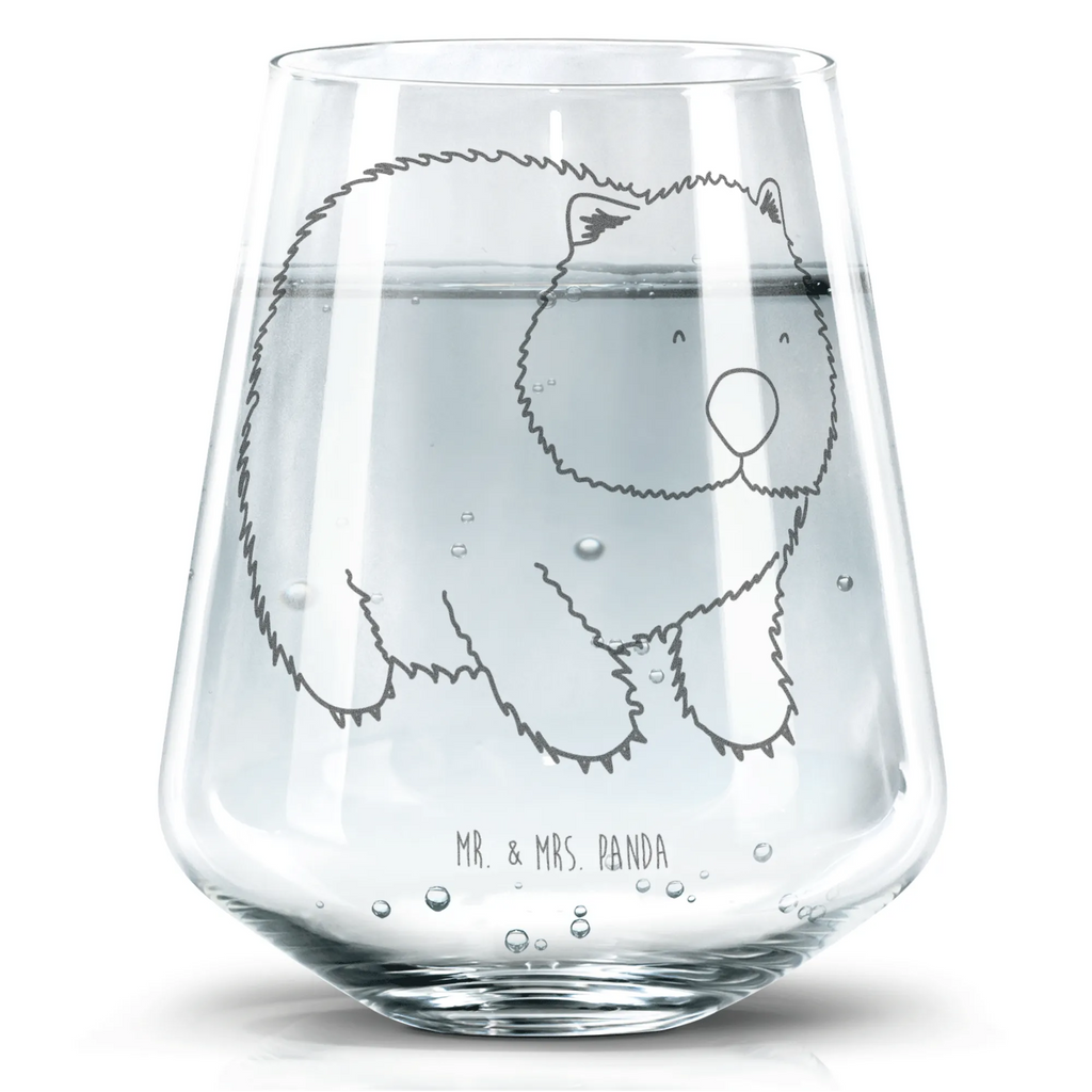 Drinking glass Wombat small animals, cute, funny, cute animal motives, hand drawn, small world, funny sayings, good mood, happy, gifts, gift ideas, special gifts, animal lover, card, saying, Wombat, life is beautiful, motivation, Australia