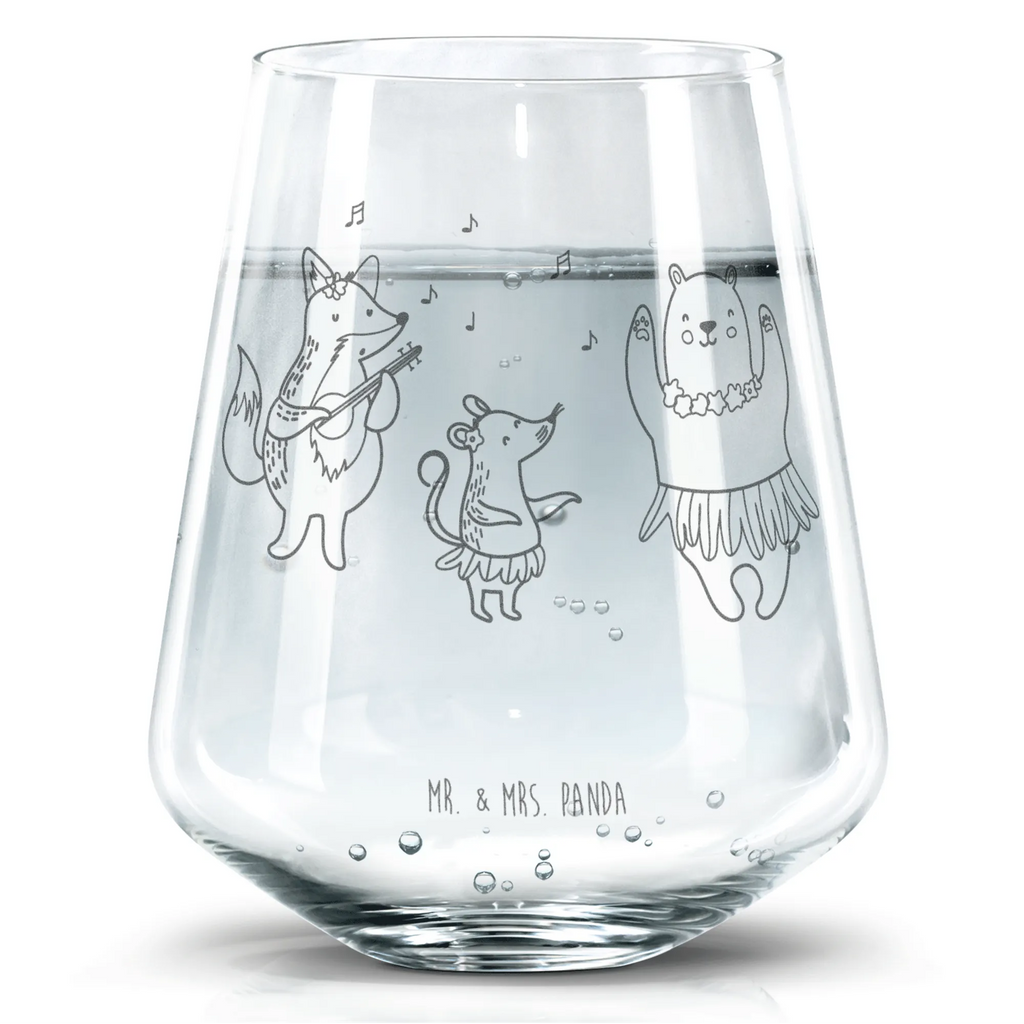 Drinking glass forest animals Aloha small animals, cute, funny, cute animal motives, hand drawn, small world, funny sayings, good mood, happy, gifts, gift ideas, special gifts, animal lover, card, rabbit, forest, dancing, music, life, hedgehog, aloha, bear, laughter, forest animals