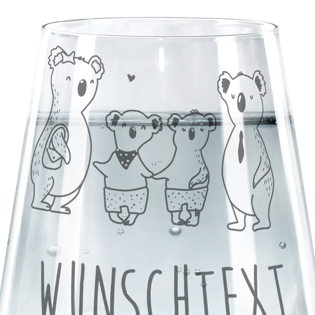 Personalized Drinking Glass Koala family with two kids Family, Father's Day, Mother's Day, brother, sister, Mom, Dad, family, favourite family, family time, family life, koala bear, best family, koala family, koala
