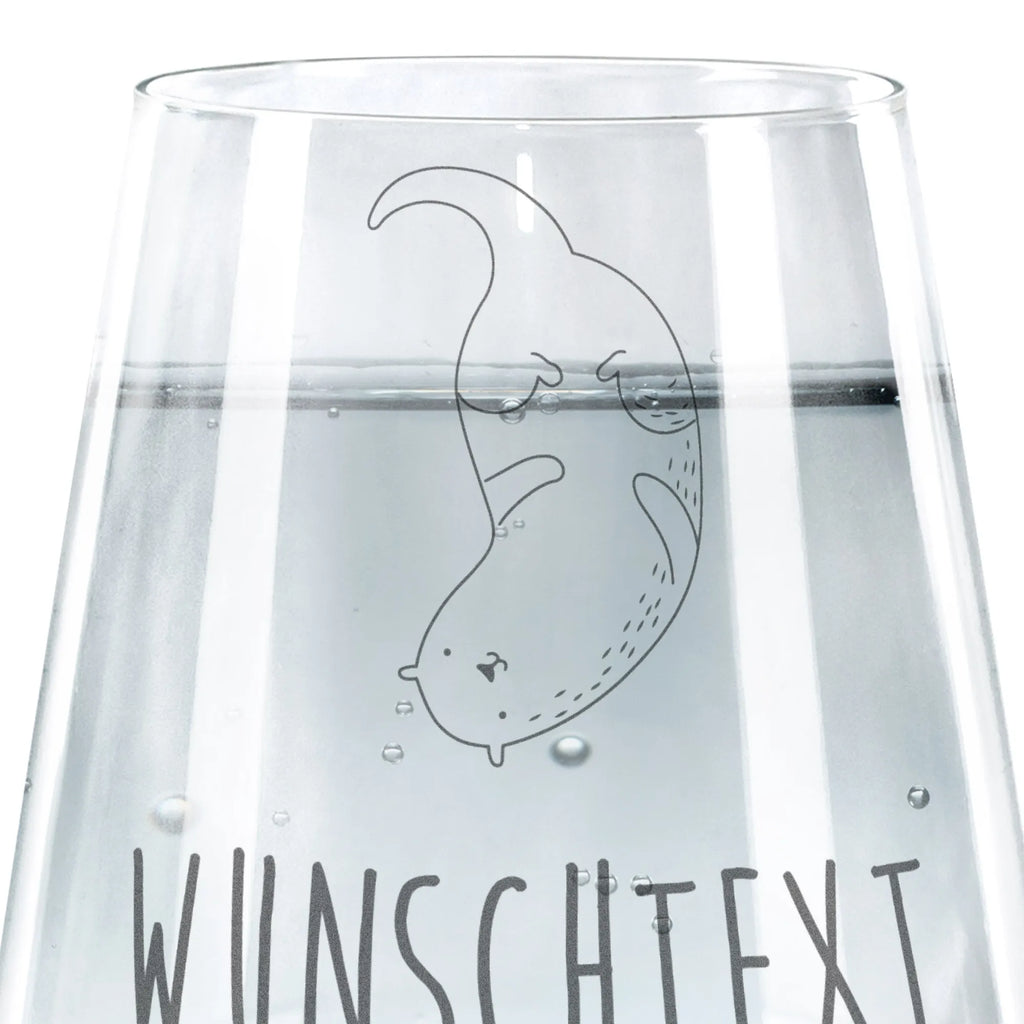 Personalized Drinking Glass otter upside down otter, marten, sea otter, European otter, water mammal, aquatic animal, baby otter, predator, water, otter gifts, animal lover, gift ideas for animal lovers, animal, mammal, water animal, gifts for people in love, Otter Sea Otter Lake Otter