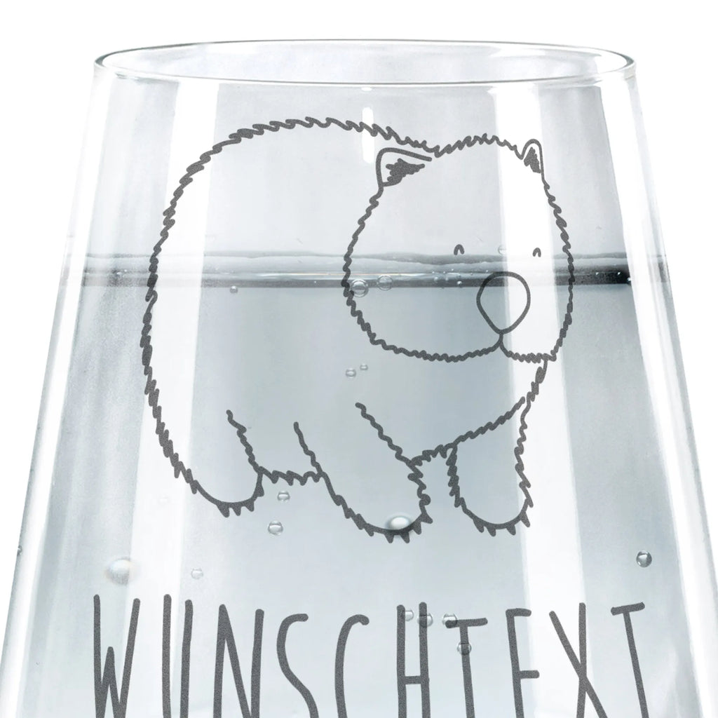 Personalized Drinking Glass Wombat small animals, cute, funny, cute animal motives, hand drawn, small world, funny sayings, good mood, happy, gifts, gift ideas, special gifts, animal lover, card, life is beautiful, Wombat, saying, motivation, Australia