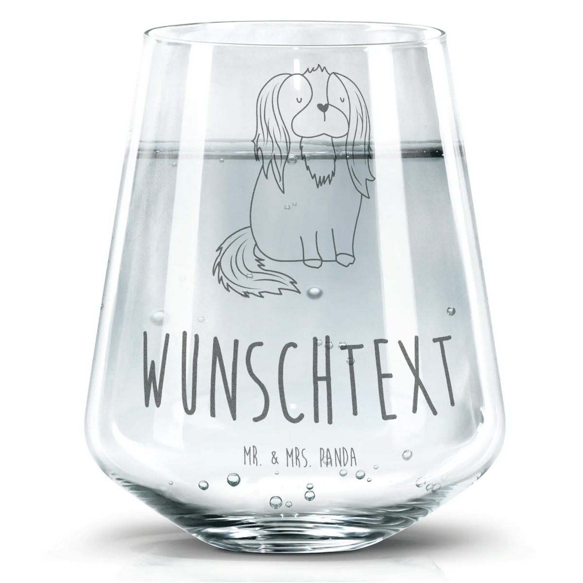 Personalizowana szklanka do picia pies Cavalier King Charles Spaniel Pies, motyw psa, zwierzę domowe, rasa psa, miłośnik zwierząt, właściciel psa, powiedzenia