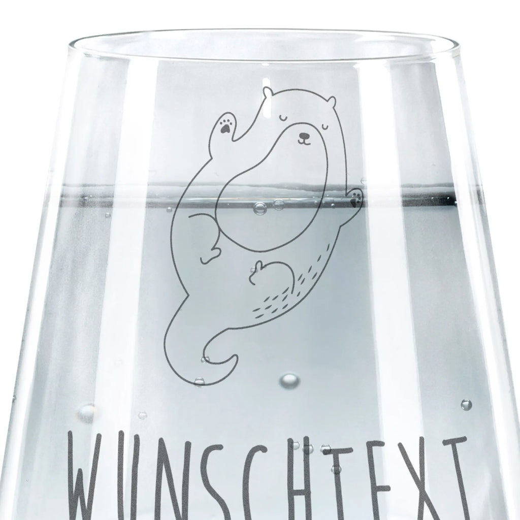 Personalized Drinking Glass otter Embrace otter, marten, sea otter, European otter, water mammal, aquatic animal, baby otter, predator, water, otter gifts, animal lover, gift ideas for animal lovers, animal, mammal, water animal, gifts for people in love, Otter Sea Otter Lake Otter