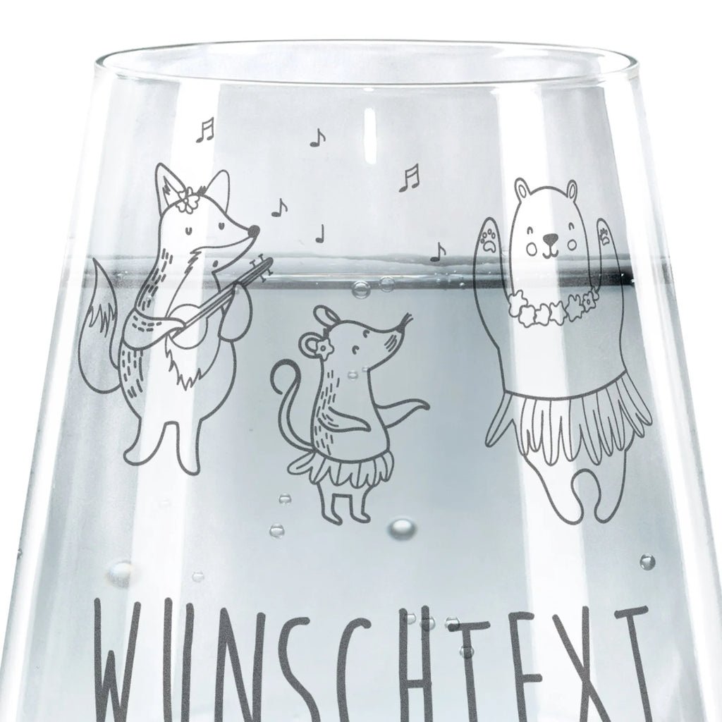 Personalized Drinking Glass forest animals Aloha small animals, cute, funny, cute animal motives, hand drawn, small world, funny sayings, good mood, happy, gifts, gift ideas, special gifts, animal lover, card, bear, hedgehog, life, forest animals, laughter, music, dancing, forest, rabbit, aloha