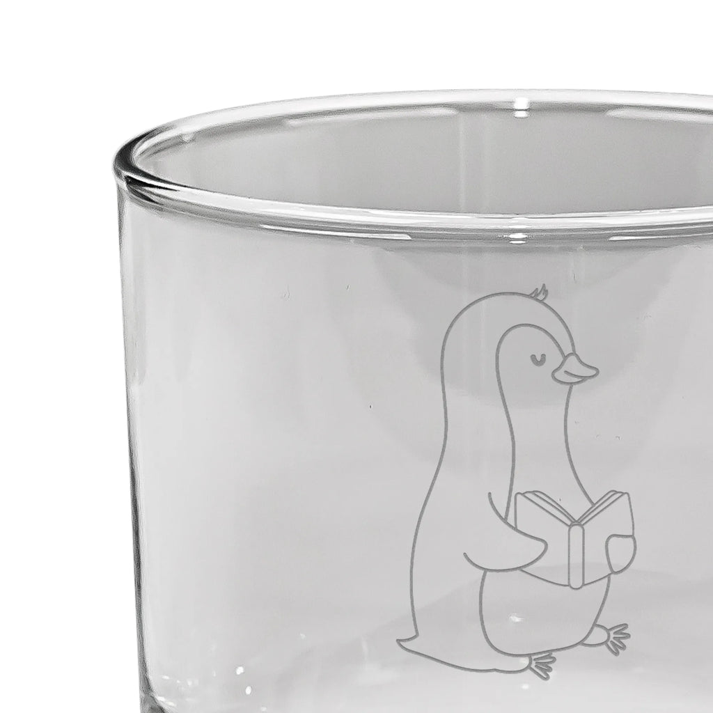 Personalized Whiskey Glass Penguin A book Penguin, North Pole, Winter, Penguins, doing nothing, vacation, holidays, leisure, book, bookworm, reading, lazing around, penguins