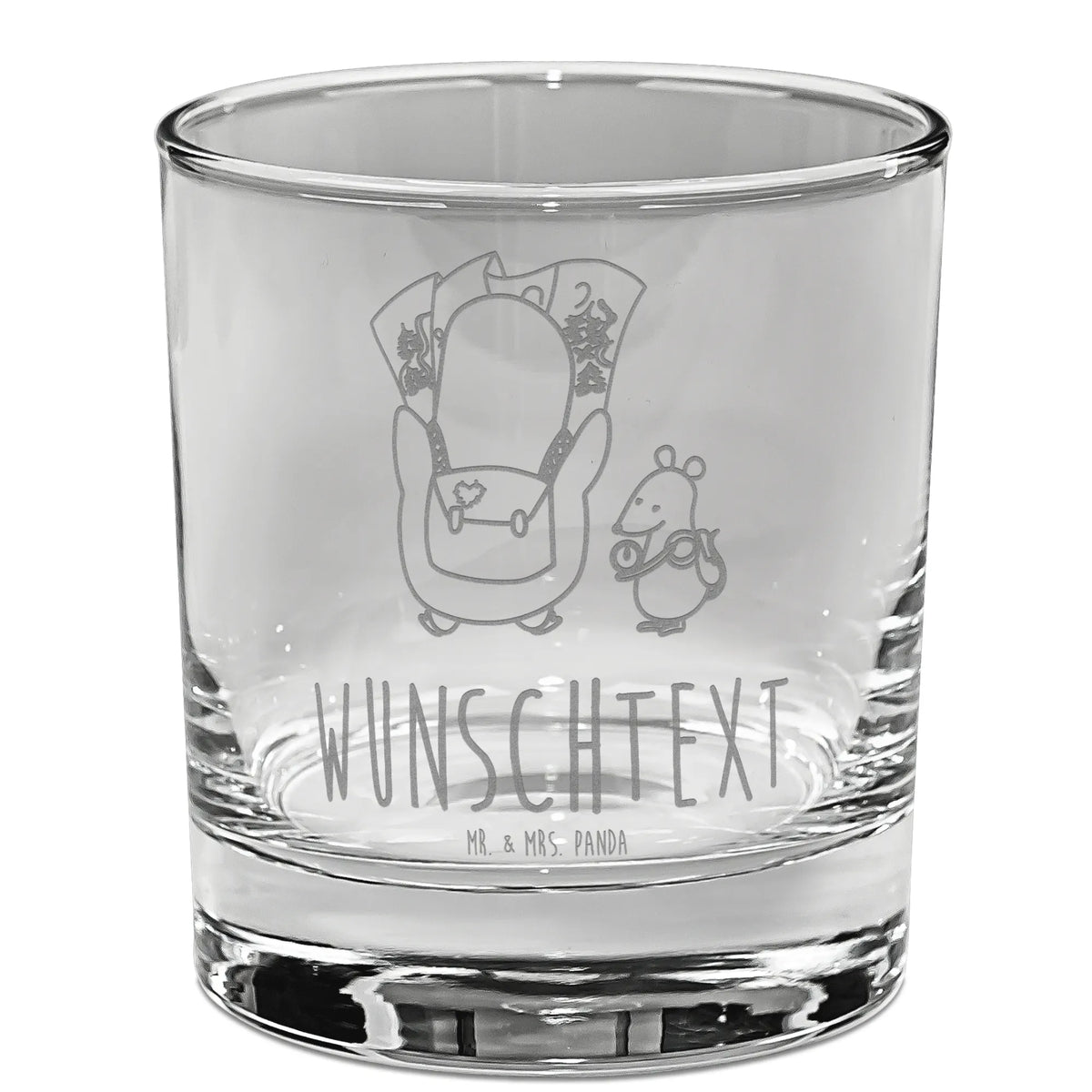 Spersonalizowana szklanka do whisky Pingwin i Mysz Wędrowcy Pinguin
