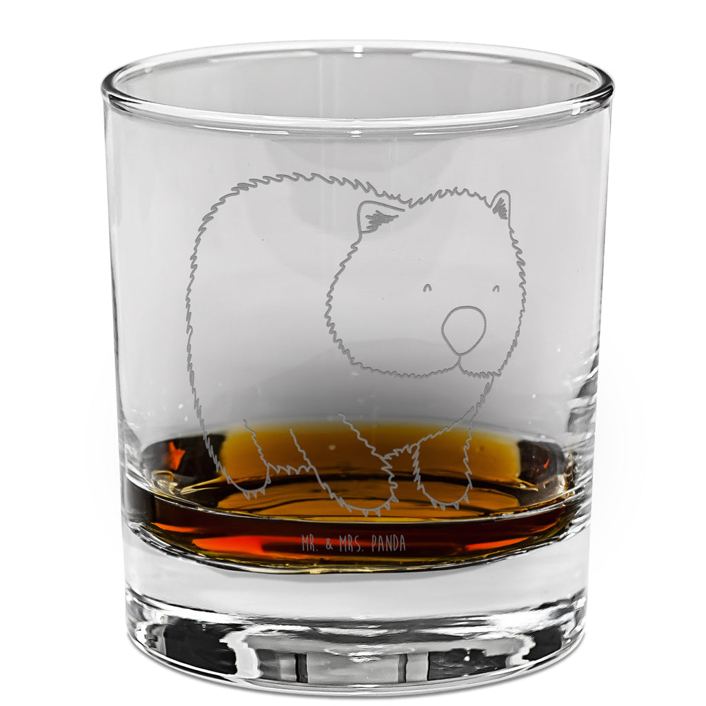 Whiskey Glas Wombat Whiskeylgas, Whiskey Glas, Whiskey Glas mit Gravur, Whiskeyglas mit Spruch, Whiskey Glas mit Sprüchen, Tiermotive, Gute Laune, lustige Sprüche, Tiere, Wombat, Das Leben ist schön, Motivation, Spruch, Australien
