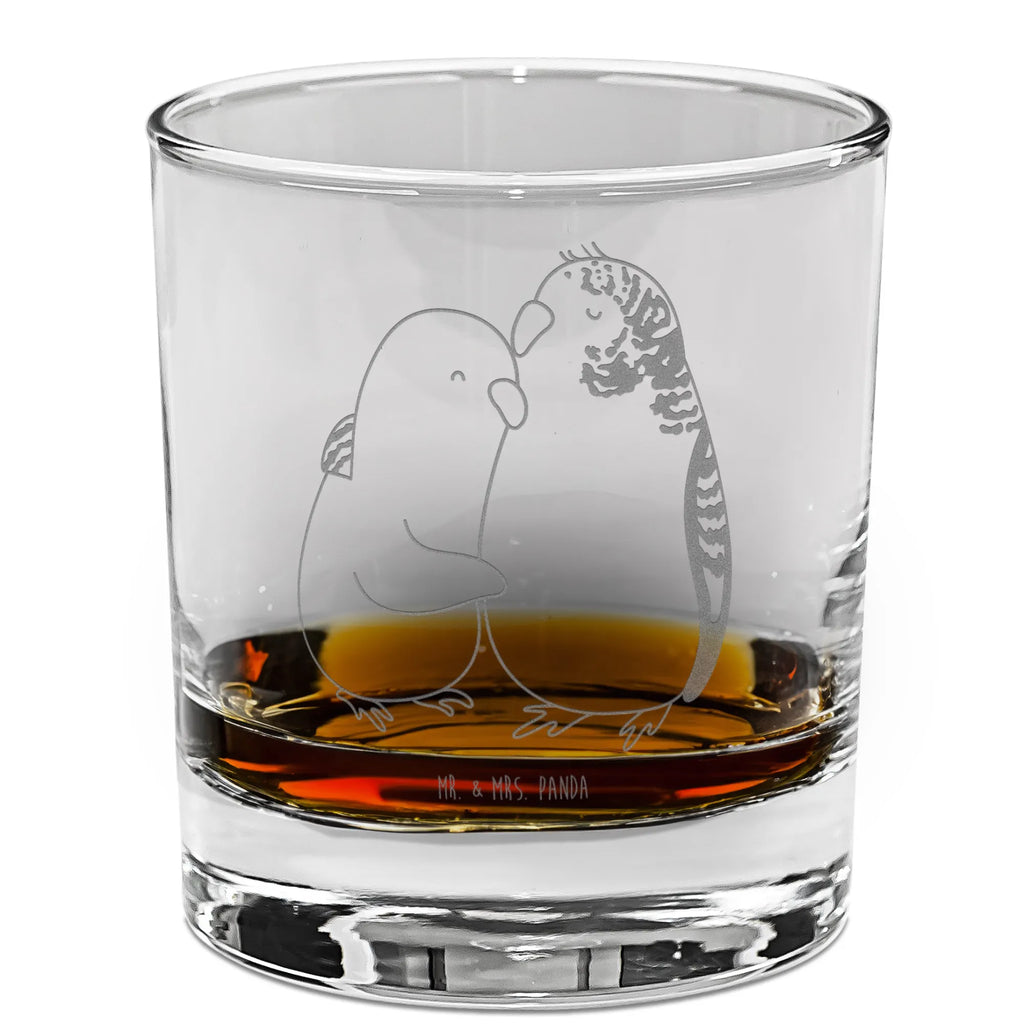 Whiskey Glass Parakeets in love Love, Loving, Two, Together, Marriage, Engagement, Proposal of marriage, Love gift, gift for her, gift for him, anniversary gift, closeness, love, budgie, trust, birds, cuddling
