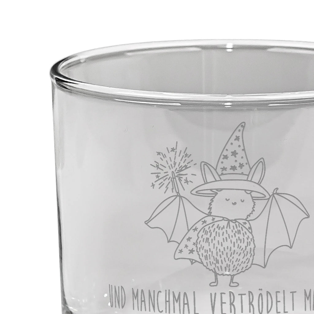 Whiskey Glass bat wizard small animals, cute, funny, cute animal motives, hand drawn, small world, funny sayings, good mood, happy, gifts, gift ideas, special gifts, animal lover, card, women, sorcerers, bats, get in, magicians, Bats