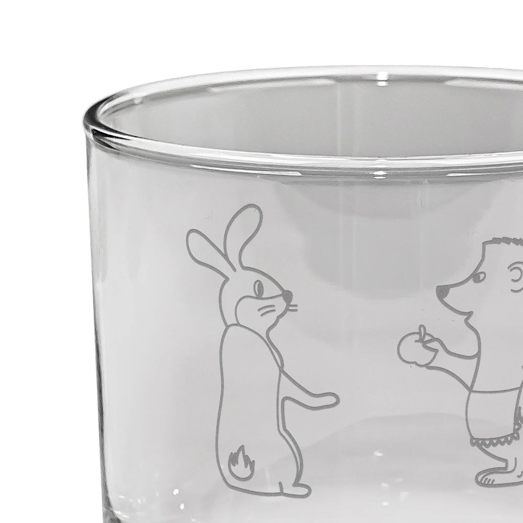 Personalized Whiskey Glass Hare Hedgehog small animals, cute, funny, cute animal motives, hand drawn, small world, funny sayings, good mood, happy, gifts, gift ideas, special gifts, animal lover, card, Hedgehog and hare, hare, romantic saying, Hedgehog, consolation, pain of separation, love saying, heartache, lovesickness gift