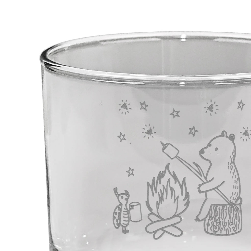 Personalized Whiskey Glass Bear & Ladybird campfire bear, teddy, teddy bear, cuddly toy, Campfire