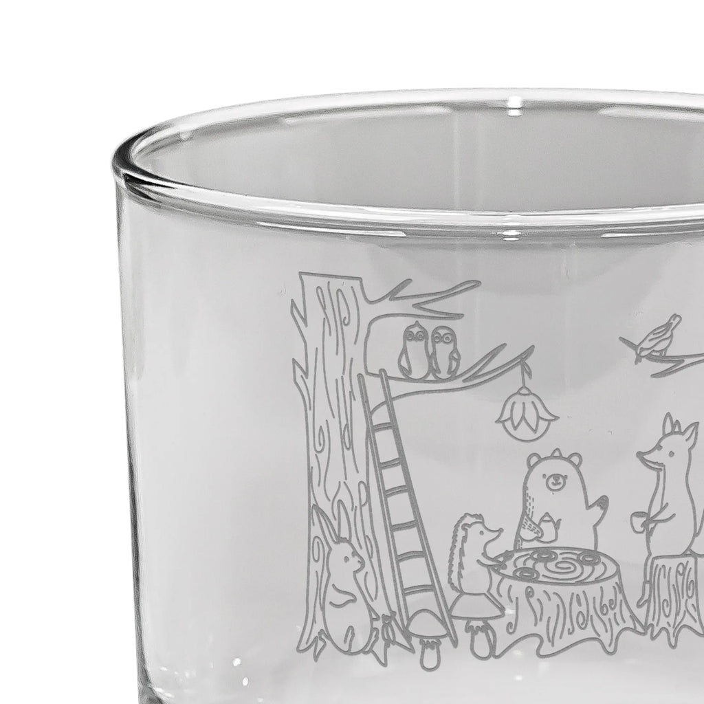 Personalized Whiskey Glass forest animals picnic small animals, cute, funny, cute animal motives, hand drawn, small world, funny sayings, good mood, happy, gifts, gift ideas, special gifts, animal lover, card, hedgehog, forest animals, picnic, forest, mouse, squirrel, hare, fox