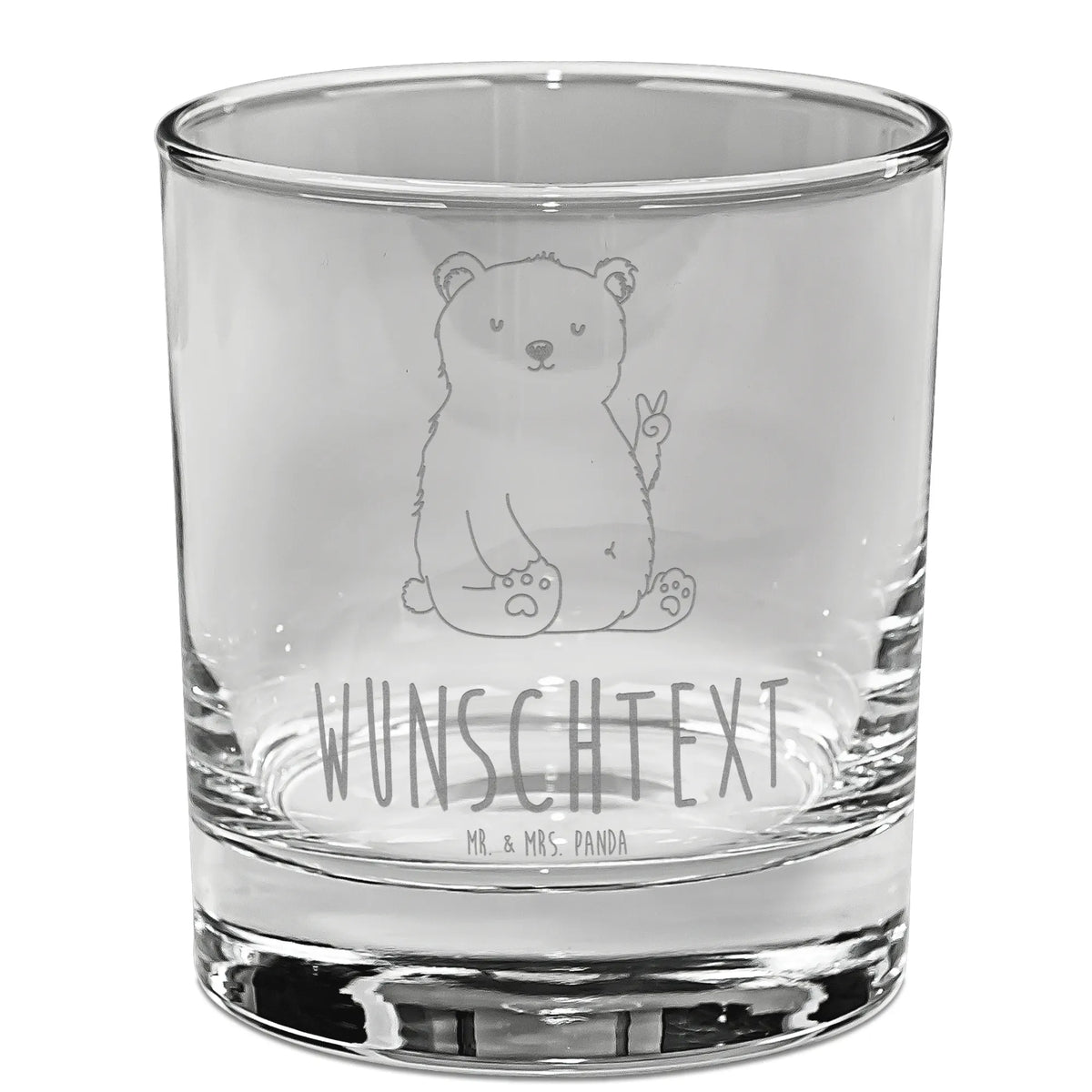 Spersonalizowana szklanka do whisky Niedźwiedź polarny leniwy Niedźwiedź, Miś, Pluszowy miś