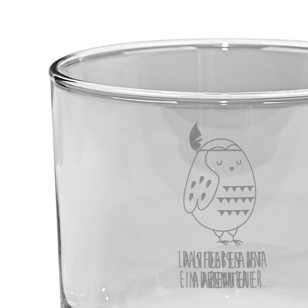 Personalisiertes Whiskey Glas Eule Federschmuck Whiskey Glas mit Gravur, Whiskey Glas mit Sprüchen, Whiskeylgas, Whiskeyglas mit Spruch, Whiskey Glas, Eule, Reisespruch, Dekoration, Owl, Das Leben ist ein Abenteuer, Federschmuck, Eule Deko