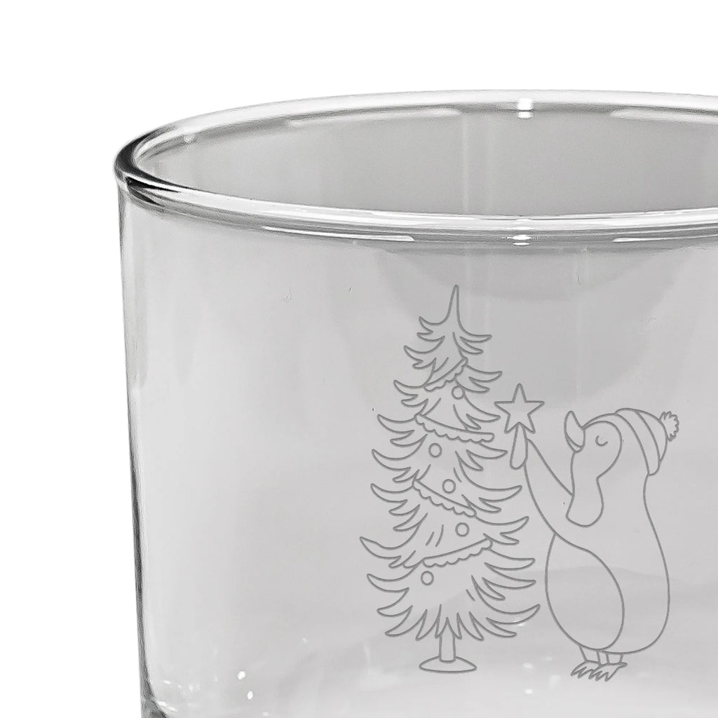Personalisiertes Whiskey Glas Pinguin Weihnachtsbaum Whiskey Glas mit Gravur, Whiskeyglas mit Spruch, Whiskey Glas mit Sprüchen, Whiskeylgas, Whiskey Glas, Winter, Weihnachten, Weihnachtsdeko, Nikolaus, Advent, Heiligabend, Wintermotiv, Pinguin