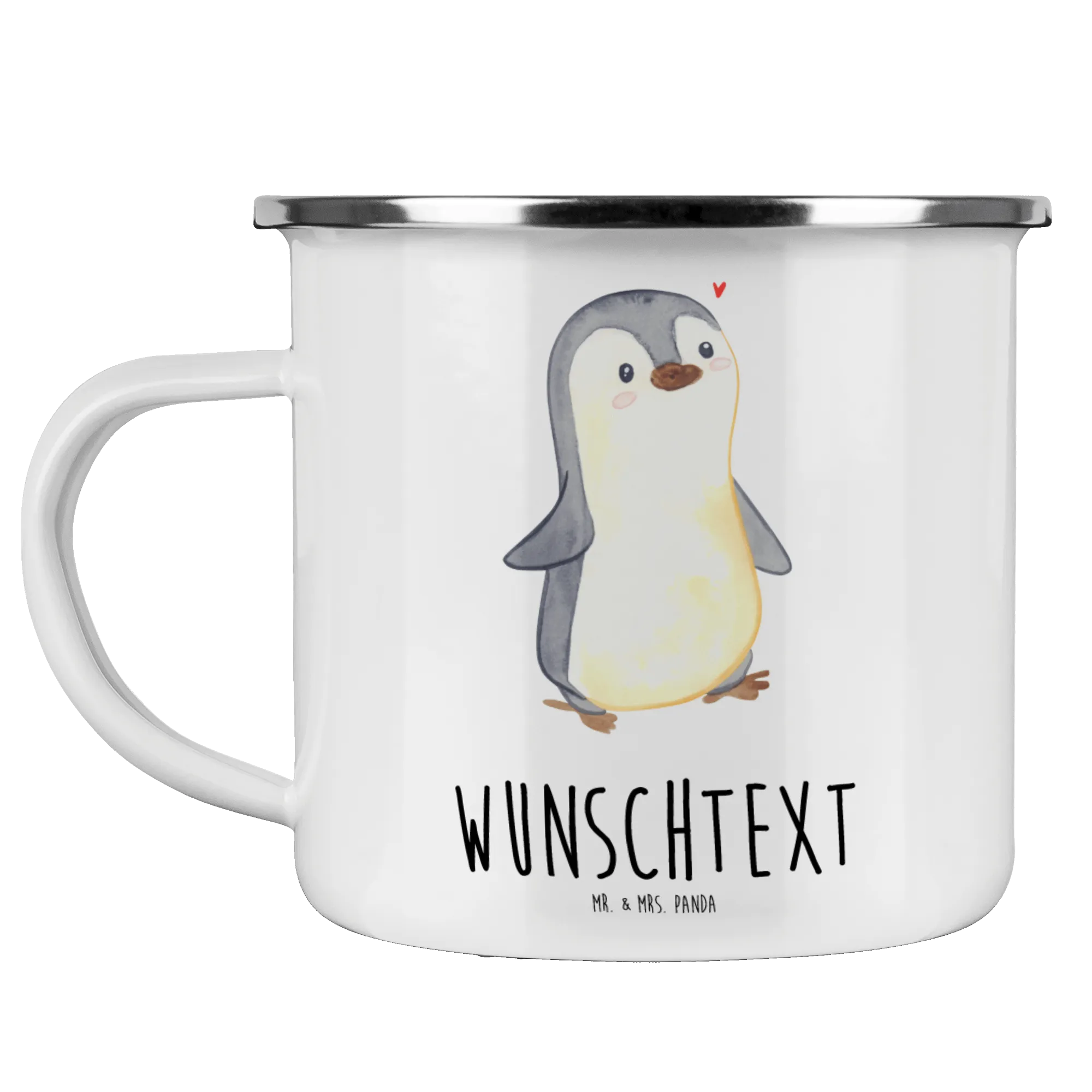 Crealuxe Emaille Tasse 'Love Is Love' – Regenbogen LGBT Design, 300 Ml, Made In Germany