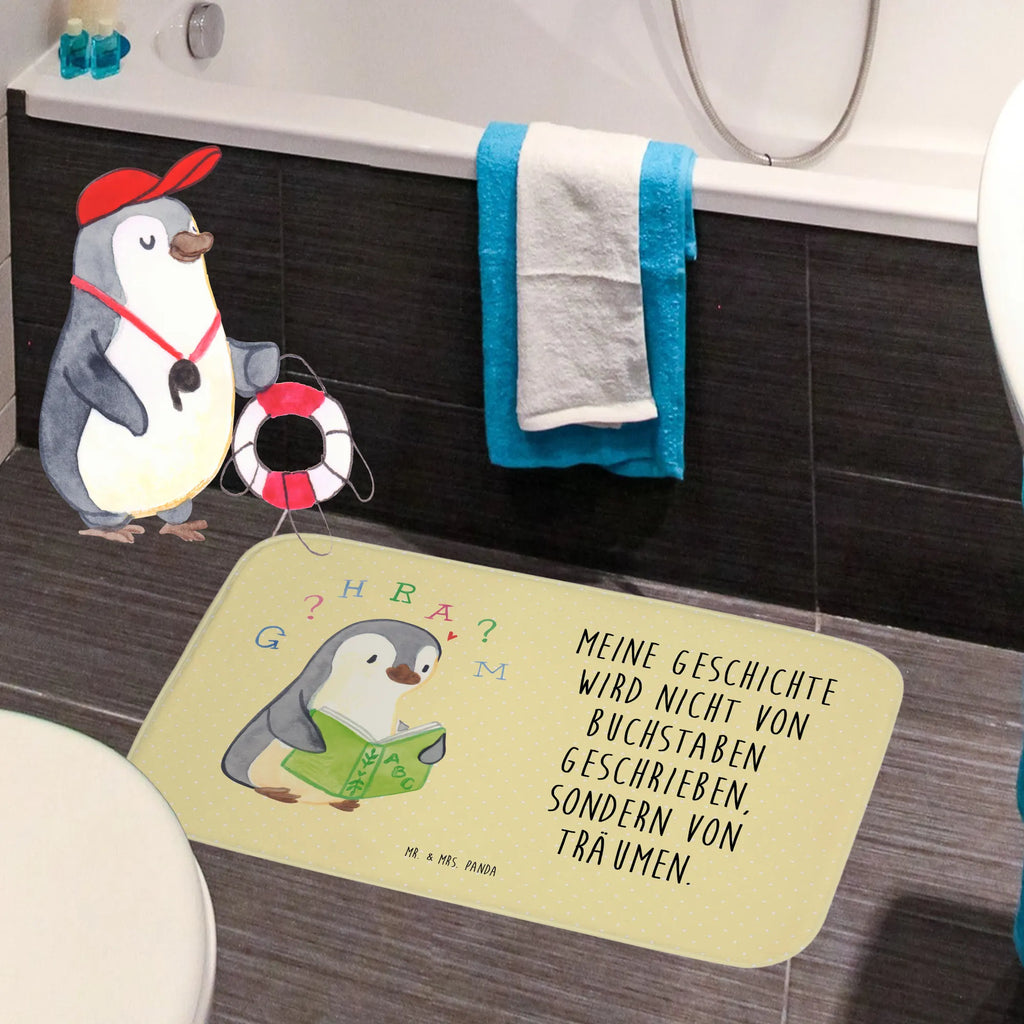 Bath mat Penguin Dyslexia non-slip, Bath rug, Bath mat, Shower mat