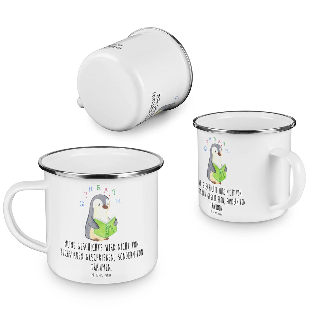 Enamel camping mug Penguin Dyslexia campfire mug, adventure mug, camping mug, lightweight camping mug, tin coffee cup, camp coffee mug, metal cup, camper mug, enamel camping cup, hiking mug, camping metal cup, stainless steel drinking cup, bushcraft mug, backpacking mug, travel mug, metal camping mug, outdoor cup, enamel drinking mug, enamel mug, steel mug for camping