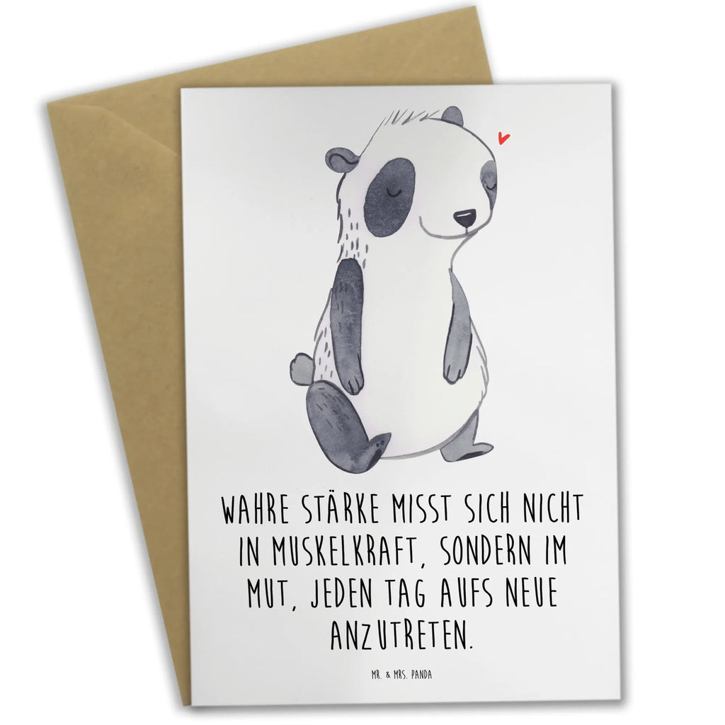 Greetings card Panda muscle atrophy greeting card, invitation card, birthday card, folding card, wedding card